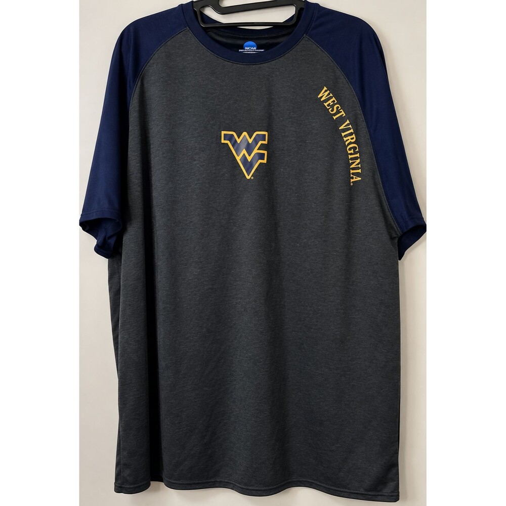 West Virginia Mountaineers Shirt Mens XL NCAA WVU Football Performance Tee Gray
